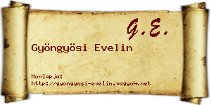 Gyöngyösi Evelin névjegykártya