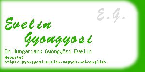 evelin gyongyosi business card